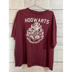 Harry Potter - Hogwarts - Men's Burgundy Short Sleeve T-Shirt - Size 3XL
